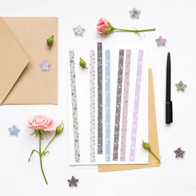 540 Pcs Origami Paper Kids Folding Star Strips Decorative Stars for Hand Art Child （As Shown） - Image 2